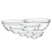 Made In France Lys Stackable 9-Piece Glass Bowl Set,Clear