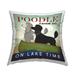 Stupell Boating Poodle Dogs On Lake Canoe Landscape Printed Outdoor Throw Pillow Design by Ryan Fowler