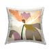 Stupell Modern Flower Shape Arrangement Printed Outdoor Throw Pillow Design by Liz Jardine