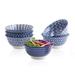 7 inches Porcelain Cereal Bowl Set - Set of 6, Ceramic bowls, Soup Bowl Set for Cereal, Soup, Salad and Pasta, Assorted Colors