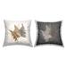 Stupell Layered Rustic Fern Plants Beige Grey Printed Outdoor Throw Pillow Design by House of Rose (Set of 2)