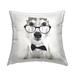 Stupell Funny Dog Formal Bowtie Printed Outdoor Throw Pillow Design by Karen Smith