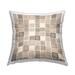 Stupell Modern Boho Square Spiral Pattern Printed Outdoor Throw Pillow Design by House of Rose
