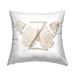 Stupell Butterfly Initial Printed Outdoor Throw Pillow Design by Lil' Rue