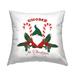 Stupell Gnome For Christmas Holiday Elf Candy Canes Printed Outdoor Throw Pillow Design by Saturday Evening Post