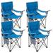 Color Outdoor Folding Beach Chair(Set of 4)