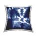 Stupell Vivid Blue Tie Dye Pattern Printed Outdoor Throw Pillow Design by Ellie Roberts