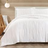 Soft Muslin Comforter Oversized King Comforter 120x120, 100% Cotton Breathable Gauze Off White Bedding Comforter Duvet Insert