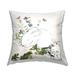 Stupell Sleeping Bunny Rabbit Floral Butterfly Garden Printed Outdoor Throw Pillow Design by Sangita Bachelet