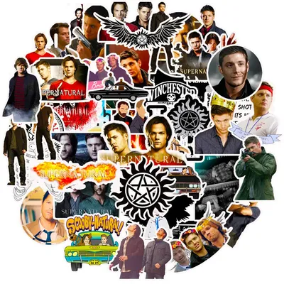 10/30/50PCS TV Show Supernatural Aufkleber Skateboard Motorrad Laptop Reise Gepäck Wasserdichte PVC