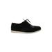 Kelly & Katie Flats: Slip-on Wedge Casual Black Solid Shoes - Women's Size 8 1/2 - Round Toe