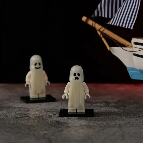 Horror Halloween Serie Bausteine Luminous Smiling & Weinen Geist Modell Action-figuren Kleine Ziegel