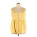 Sonoma Goods for Life Casual Dress: Yellow Dresses - Women's Size 2X