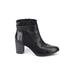 Clarks Boots: Black Solid Shoes - Women's Size 11 - Almond Toe