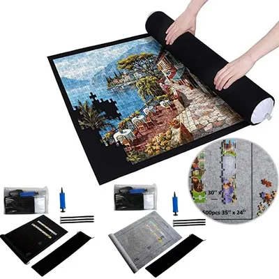 Puzzles Pad Puzzle Rolle Filz matte Spiel matte Puzzles Decke für bis zu 1500 Stück Puzzle Zubehör