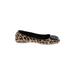Tory Burch Flats: Brown Leopard Print Shoes - Women's Size 8 1/2 - Round Toe