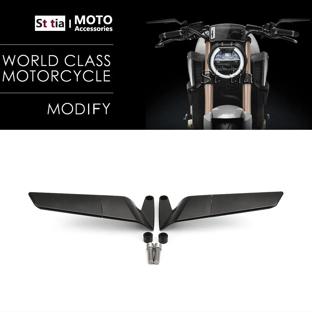 360 ° Einstellbare Rückspiegel Aluminium Motorrad Universal Rückspiegel Für Honda CB650R CB650R CB650R CB650R 2021 2022 2023 Image