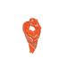 Scarf: Orange Print Accessories - Paisley Wash