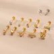 1 Stück 1.2 neuer Trend Ohr manschette Edelstahl Ohr stecker für Jugendliche * 8mm Piercing Körpers