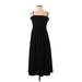 H&M Casual Dress - Midi: Black Solid Dresses - Women's Size Small
