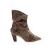 Free People Boots: Brown Print Shoes - Women's Size 38 - Pointed Toe