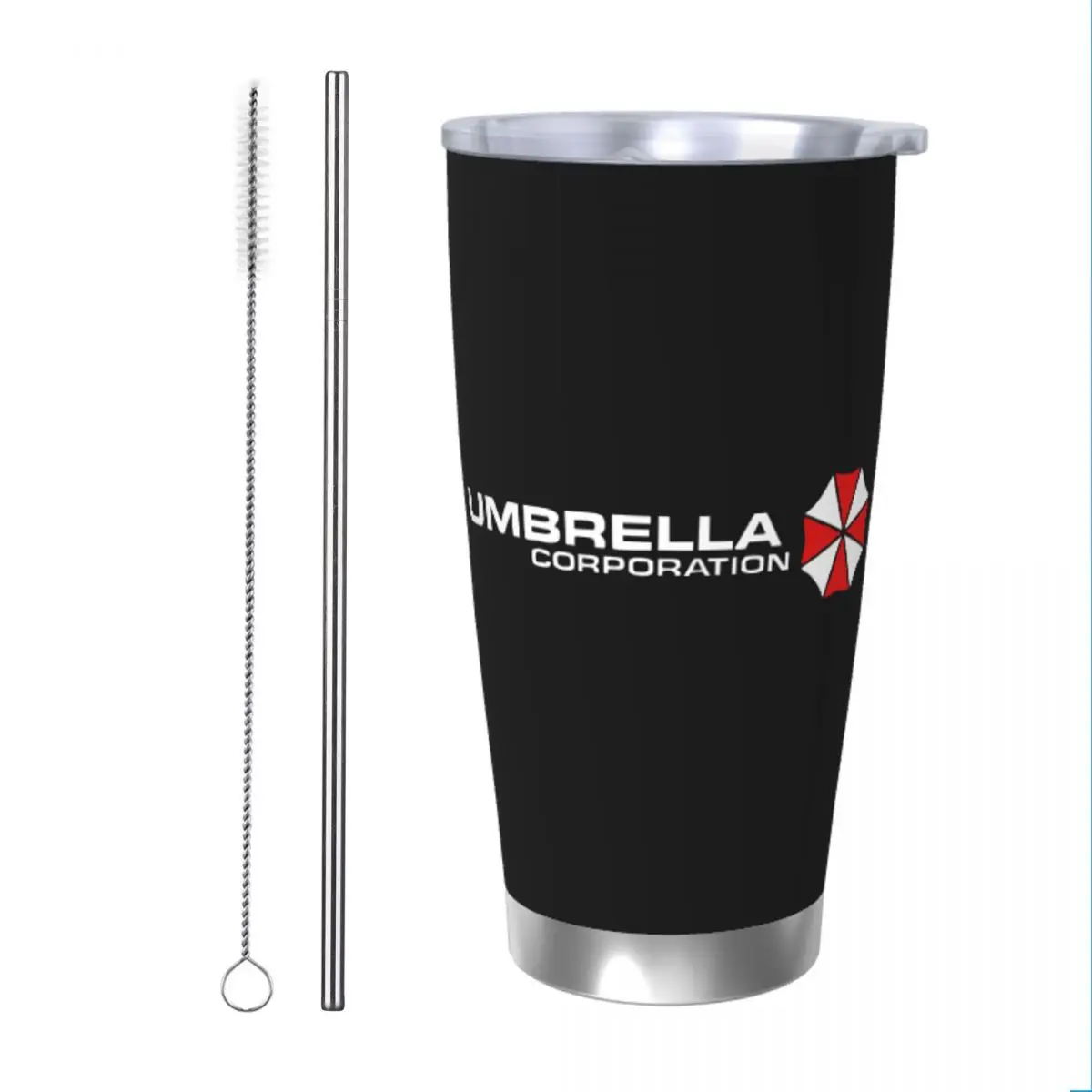 Umbrella Corporation Tumbler Vakuumisolierte Kaffeetassen Edelstahl Smoothie Teetassen Wasserflasche, 20oz Image