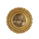 Europäischen Stil Harz Gold Farbe Runde Oval Herz Form Foto Rahmen Foto Halter Desktop Bilderrahmen