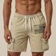 short cargo pour hommes act my age léger avec multi-poches cordon de serrage taille élastique short d'extérieur daliy