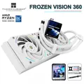 Thermal right Frozen Vision 240/360 weiße CPU alles in einem wasser gekühlten LCD-Quadrat Bildschirm
