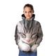 Sweat à capuche Fille Enfants manche longue 3D effet Graphic Animal Chat Bande Vert Enfants Hauts Hiver Automne Actif du quotidien Ecole du quotidien Ample 3-12 ans / Printemps