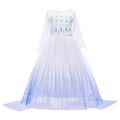 La Reine des Neiges Gelé Princesse Robe Robe de demoiselle d'honneur Fille Cosplay de Film robe de vacances Halloween Noël Blanche Noël Halloween Mariage robe demoiselle d honneur Robe