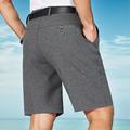 Homme Robe Short Shorts décontractés Taille haute Couleur Pleine Respirable Poids Léger Longueur genou Casual basique Classique Gris blanc Noir Taille haute Non Elastique