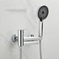 Badewannenarmaturen - Moderne zeitgenössische Galvanisierung Wandmontage Keramisches Ventil Bath Shower Mixer Taps