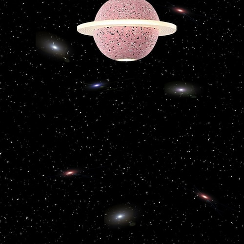 LED-Kronleuchter, Deckenleuchte, nordischer Retro-Acryl-Zement-Stern, Wohnzimmer, Esszimmer, Bar, Treppe, warmes Licht, 2 Lichter, 20 cm, 110–120 V, 220–240 V Image