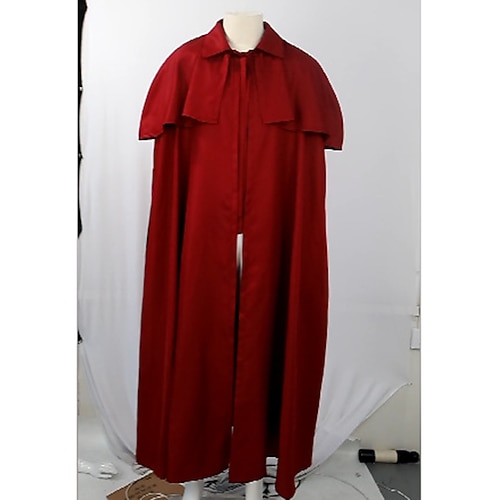 Punkamp; Gothic Mittelalter 18. Jahrhundert 17. Jahrhundert Umhang Cosplay Kostüm Umhang Hexe Pest Arzt Herren Damen Unisex Halloween Karneval Maskerade Larp Umhang Mittelalterlicher Umhang Image