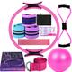 Elfteiliges Yoga-Fitness-Set mit Band, Latex-Seiden-Hüftring, elastischer Latex-Ring, Yoga-Ball-Stretching-Band, Pilates