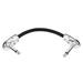 Guitar Effect Cable PVC Anti Wind Noise Suppression Portable Guitar Pedal Cord Patch Cable Flat Head Silver 15cm / 5.9in