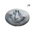 Rock Funny Face Garden Yard Art Resin Sculptures Mystical Garden Stones For Indoors Outdoors Patio Porch