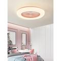 ventilatori da soffitto con luci, ventilatore da soffitto moderno a basso profilo da 55 cm, montaggio ad incasso 72 W, 3 colori, 3 velocità, ventilatore da soffitto dimmerabile con luce 110-240 V