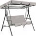 Waroomhouse Uv Resistant Swing Canopy Garden Swing Waterproof Canopy Replacement Simple Installation Uv-proof Outdoor Patio Swing Sun Shade Seat Cover Set