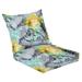 Outdoor Deep Seat Cushion Set 24 x 24 Marble Water Color Luxury Seamless Template Gold Abstract Watercolor Deep Seat Back Cushion Fade Resistant Lounge Chair Sofa Cushion Patio Furniture Cushion