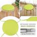 myvepuop 2024 Round Garden Chair Pads Seat Cushion For Outdoor Bistros Stool Patio Dining Room Four Ropes Yellow 38X38CM