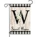 YCHII Monogram Letter B Initial Garden Flag Double Sided Small Vertical Welcome Initial Family Last Name Personalized Sweet Home Flag Outdoor Decoration (ONLY FLAG)