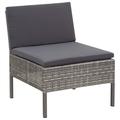 Irfora parcel Furniture Patio 6 Piece Poly Rattan With Cushions Patio Set Patio FurniturePatio 2 With 3 Patio CouchChair Patio Chaise Side Table Poly Conversation Patio Couch 48950