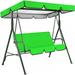 Waroomhouse Uv Resistant Swing Canopy Garden Swing Waterproof Canopy Replacement Simple Installation Uv-proof Outdoor Patio Swing Sun Shade Seat Cover Set