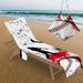 Spring Savings! LSLJS Beach Chair Covers with Pockets Lounges Chair Cover Microfiber Pool Lounges Chair Cover Patio Chair Cover Quick Drying Chair Towel for Beach Pool Vacation Sunbathing Clearance