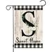 YCHII Monogram Letter B Initial Garden Flag Double Sided Small Vertical Welcome Initial Family Last Name Personalized Sweet Home Flag Outdoor Decoration (ONLY FLAG)