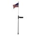 ZPAQI Solar American National Flag Led Light Garden Stake Party Decoration