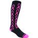 Epic Youth Over-The-Calf Breast Cancer Black Repeating Ribbon Socks Pair