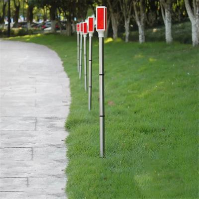 Outdoor Solar Roadblock Lamp 1/5pcs Benchmark Light Warning Light Traffic Road Obstacle Indicated Light Lawn LED Strobe Lamp Signal Lig